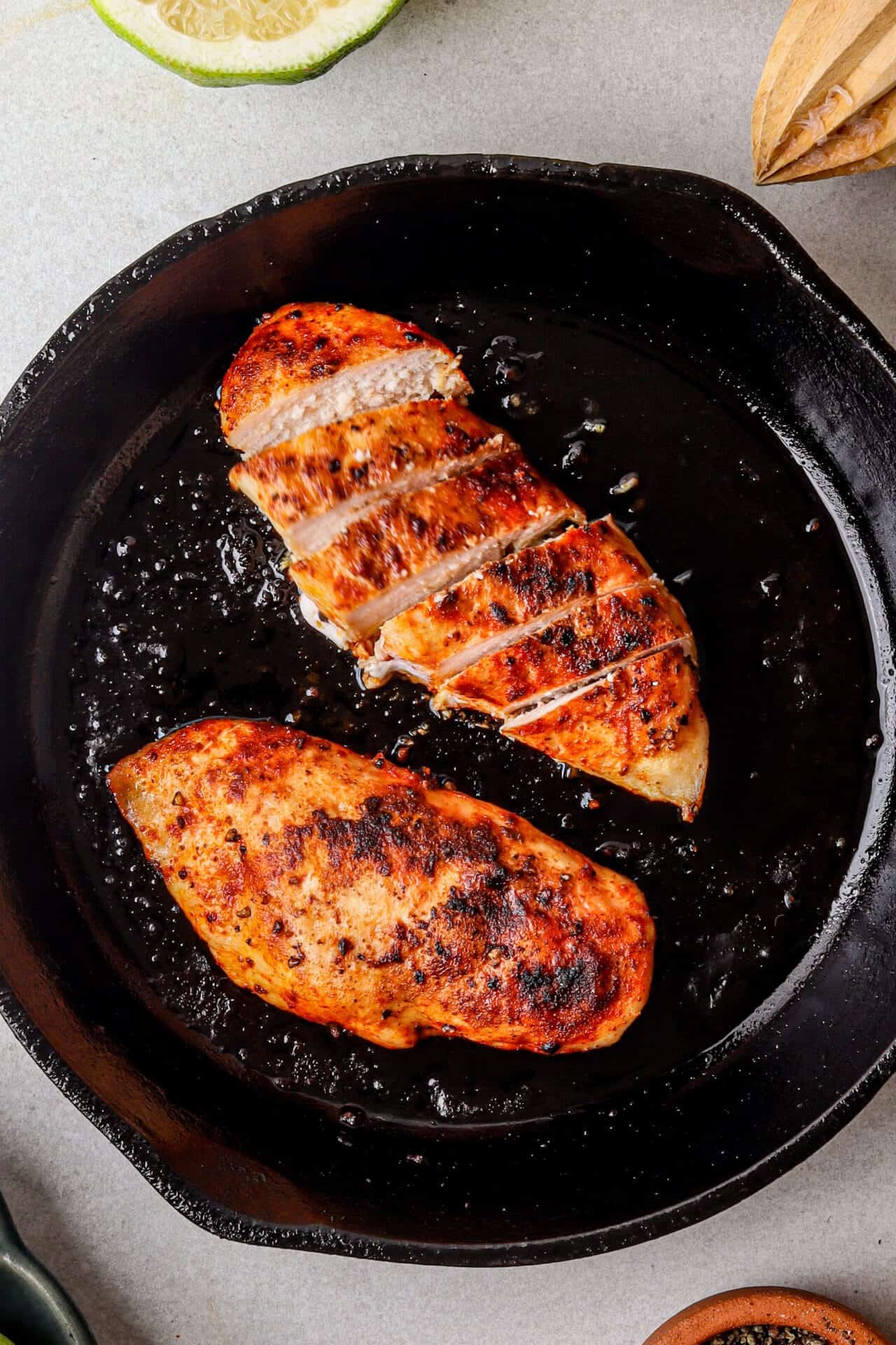 Pan-Seared Chicken with Blueberry Glaze
