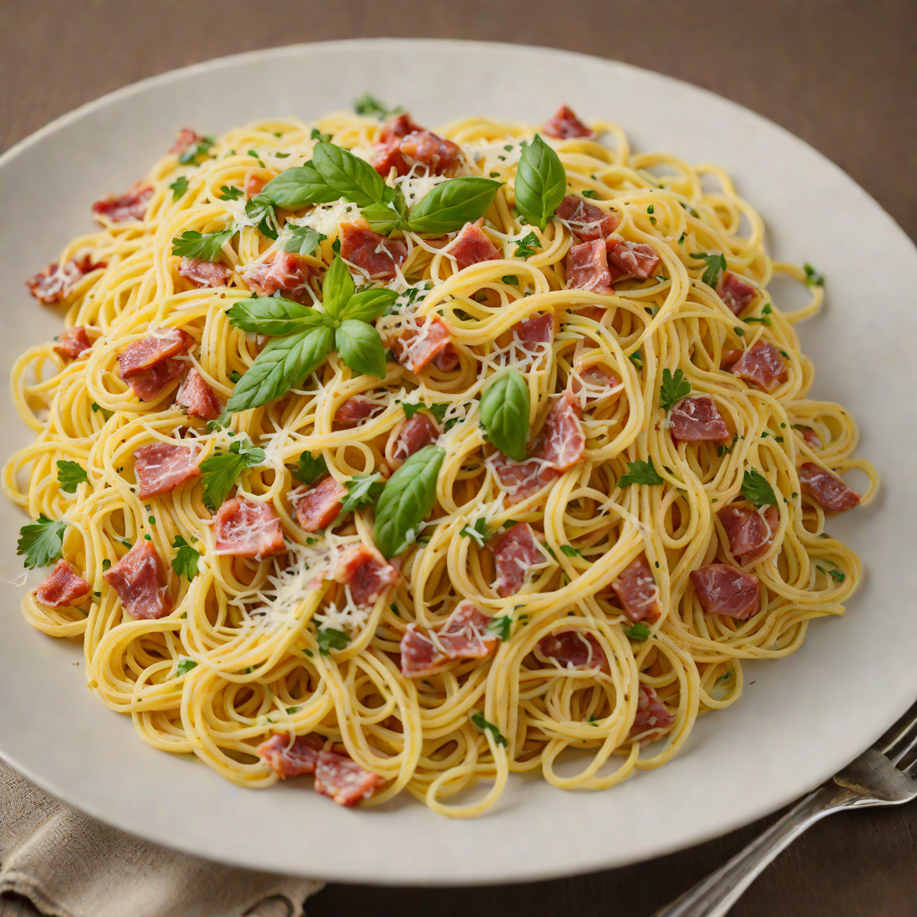 Traditional Roman Spaghetti alla Carbonara