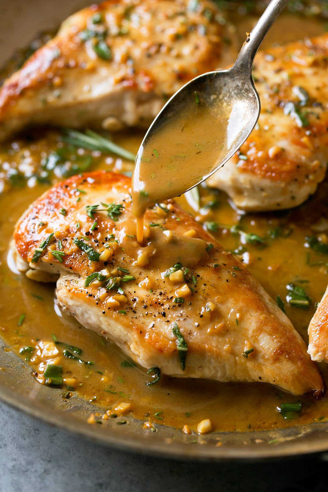 Pan-Roasted Chicken with Herb Butter
