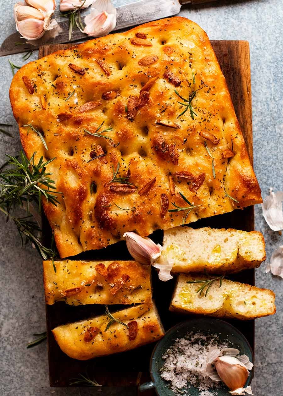 Four-Stage Baking: Layered Italian Herb Focaccia