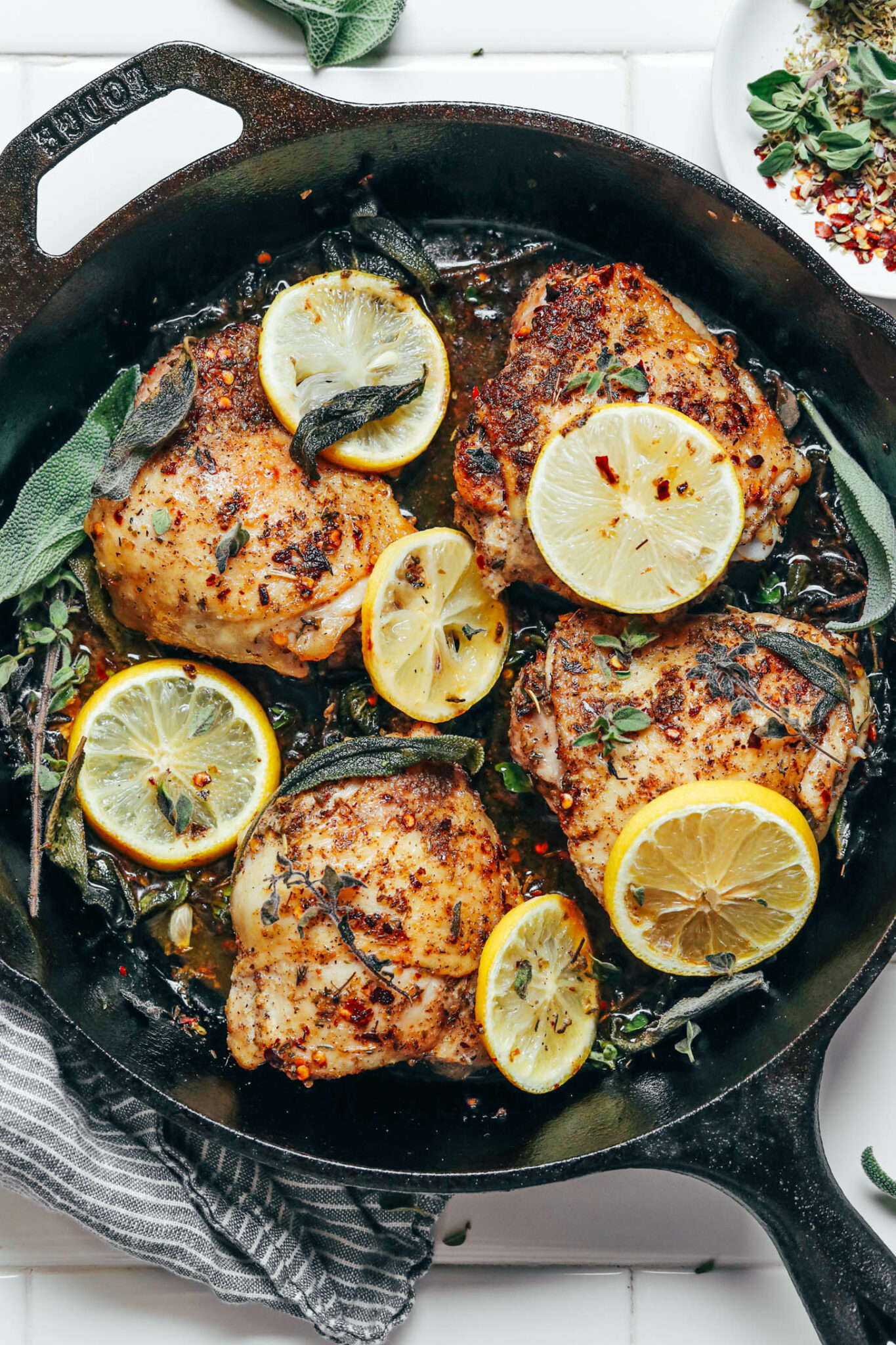 Citrus and Herb Roasted Chicken Thighs