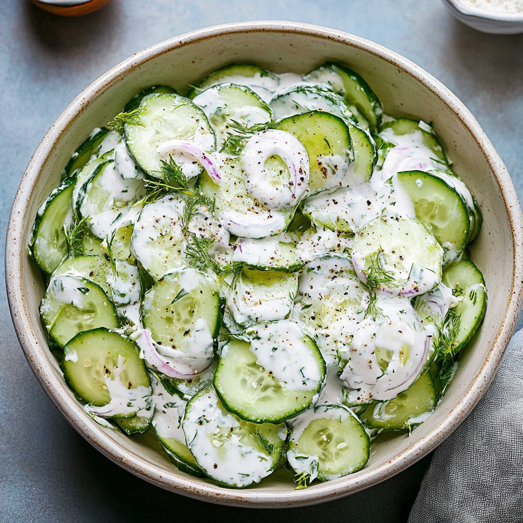 Cucumber-Mint Gazpacho with Greek Yogurt Swirl
