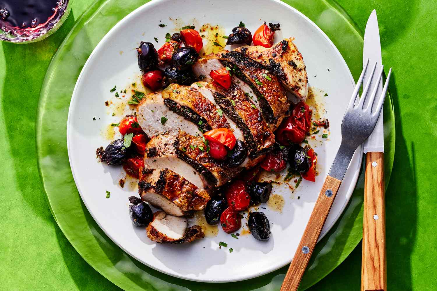 Baked Manchego and Olive-Stuffed Chicken Breasts