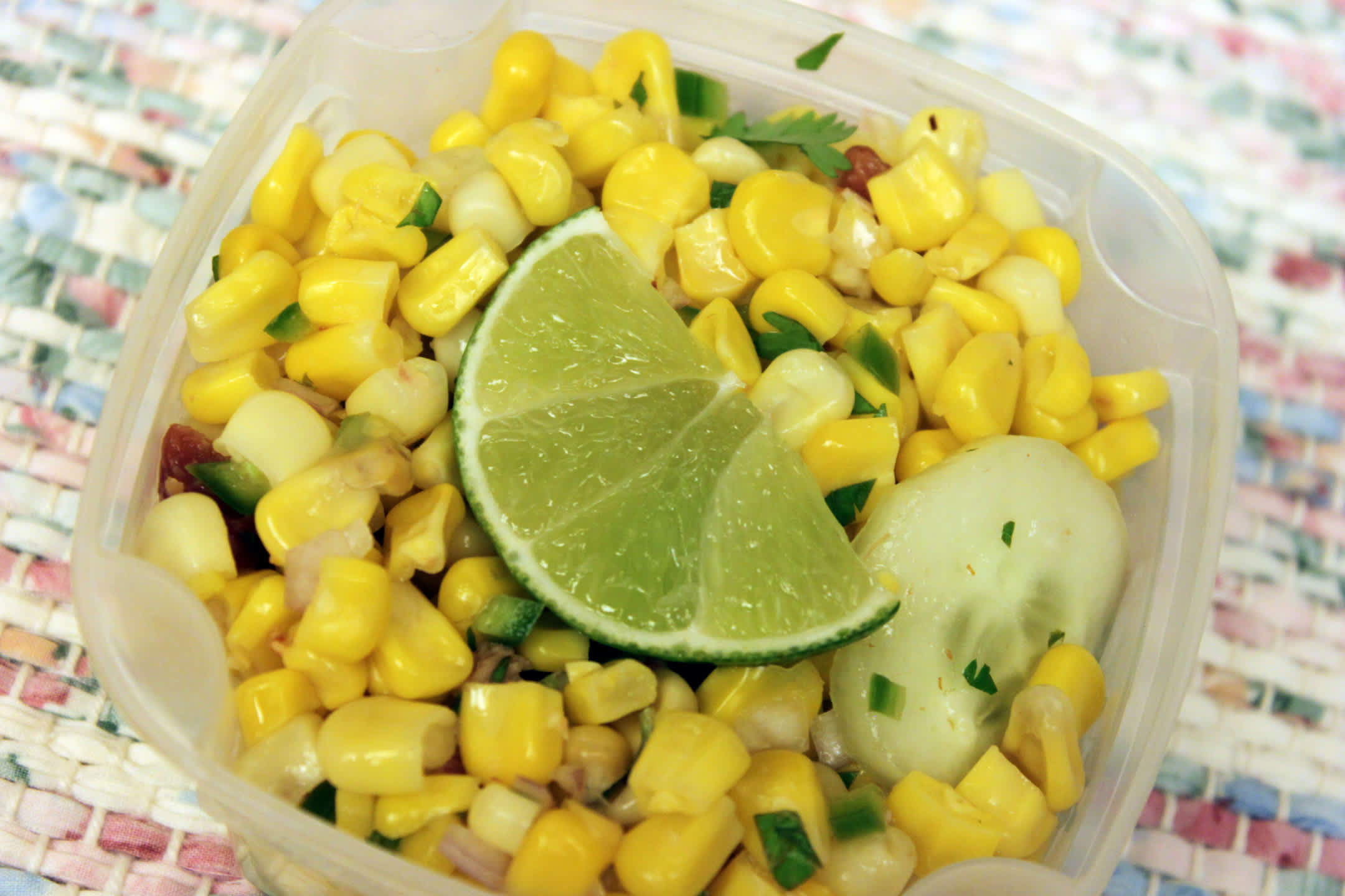 Honey-Lime Mesquite Roasted Sweet Corn Salad