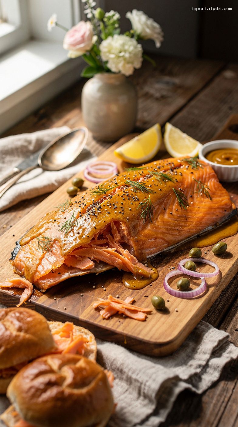 Maple-Smoked Salmon with Citrus and Dill