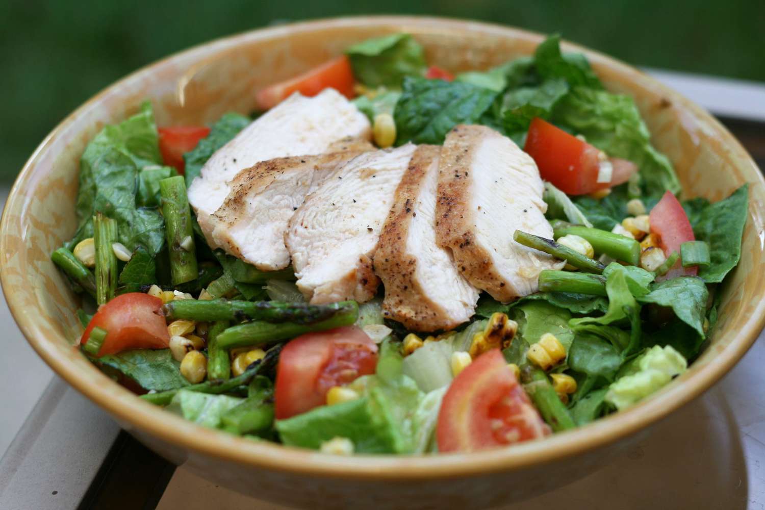 Grilled Mesquite-Spiced Chicken with Charred Corn Salad