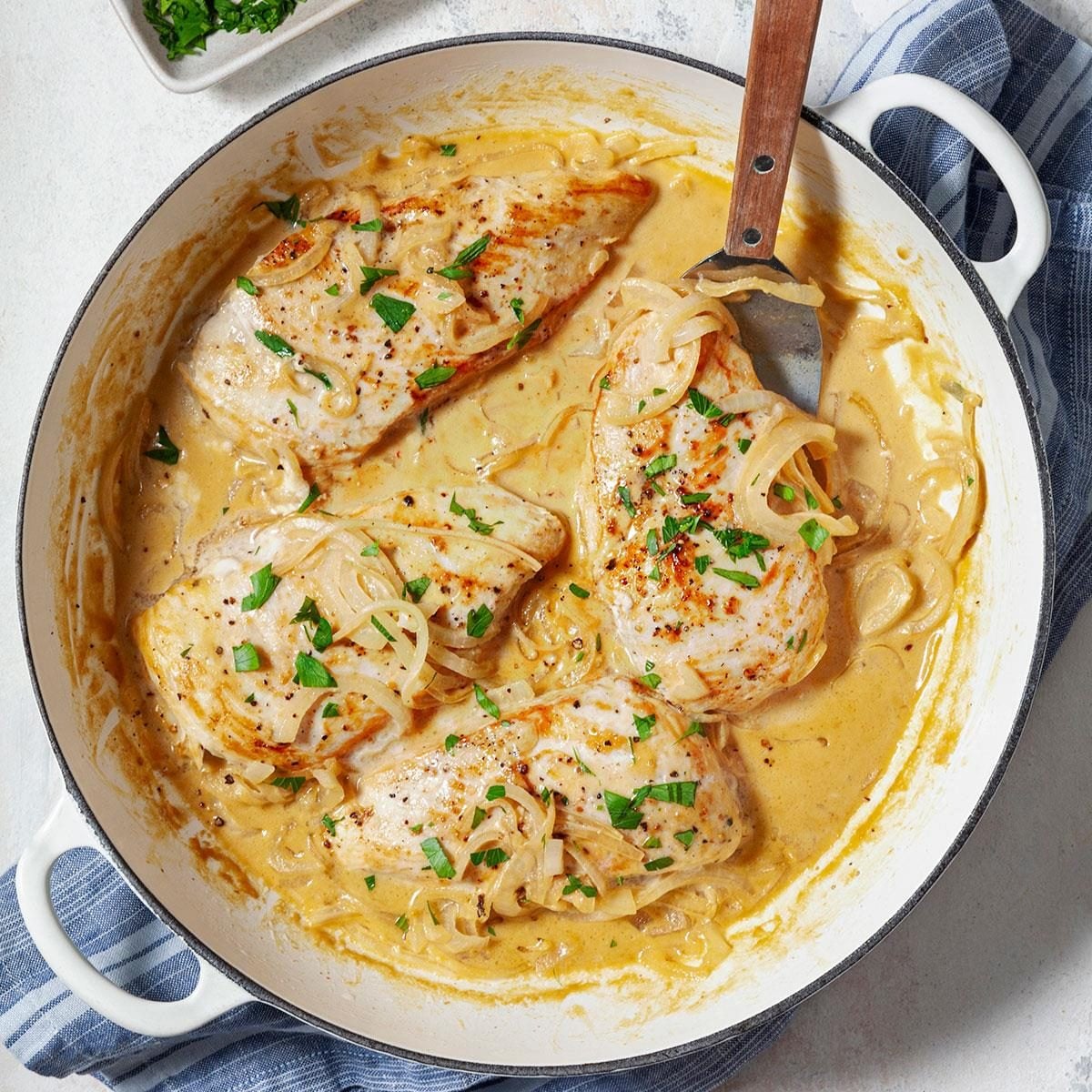 Pan-Seared Chicken with Shallot-Dijon Sauce