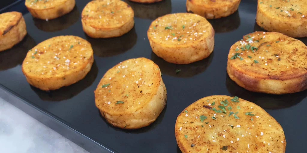 Half-Baked Sweet Potato Rounds