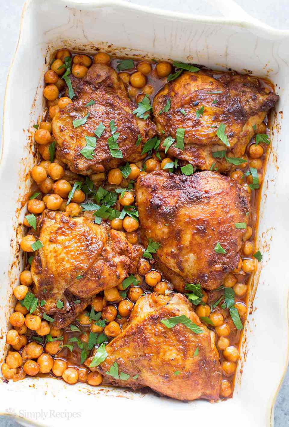 Pan-Seared Chicken Thighs with Smoked Paprika and Chickpeas