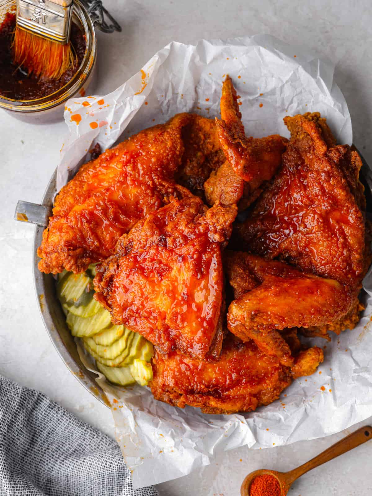 Sheet Pan Spiced Nashville Hot Chicken Thighs