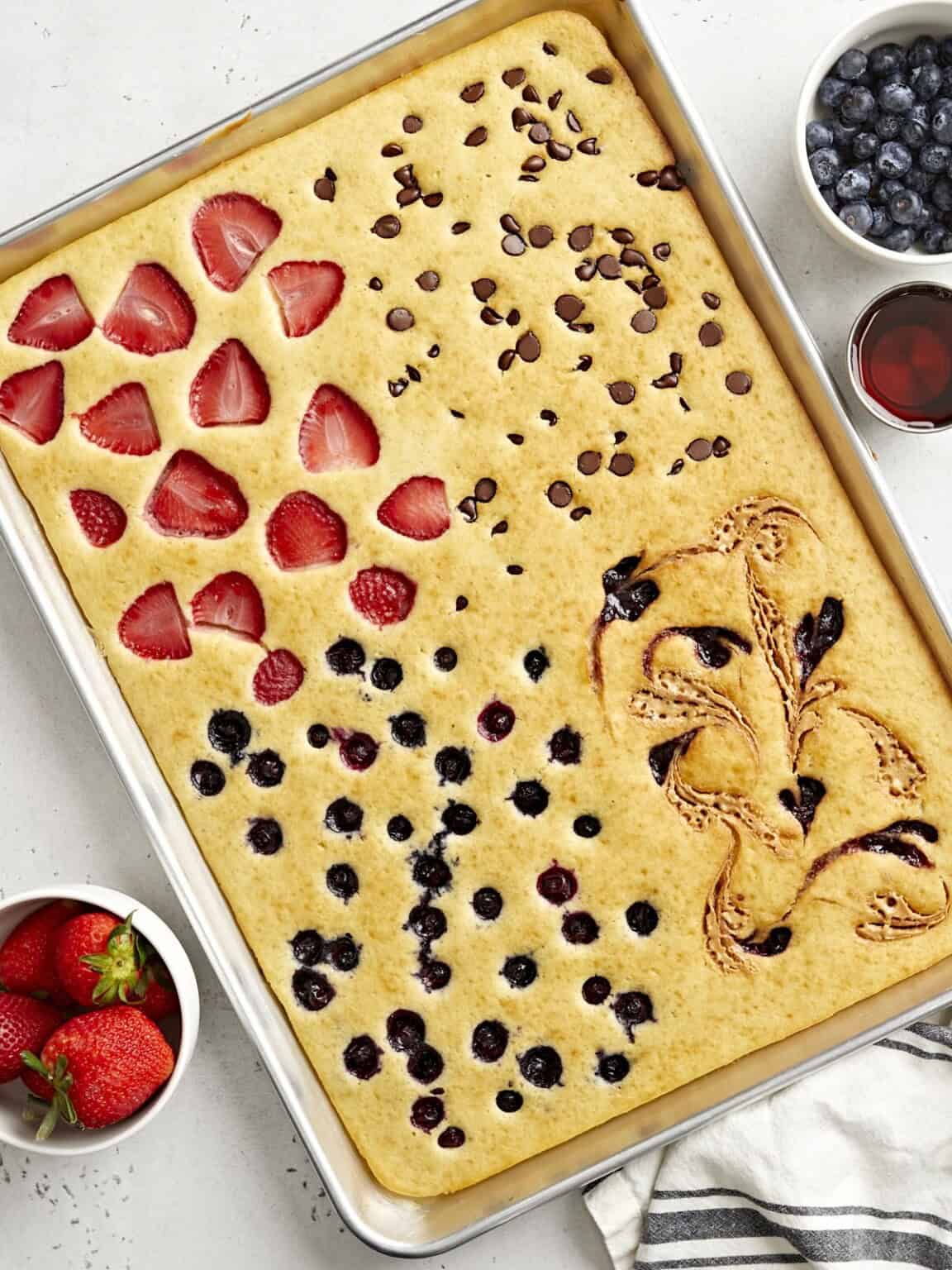 Funfetti Sheet Pan Pancakes