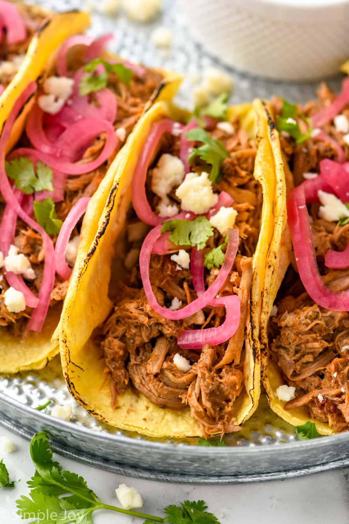 Honey-Lime Grilled Pork Tacos with Pickled Onions