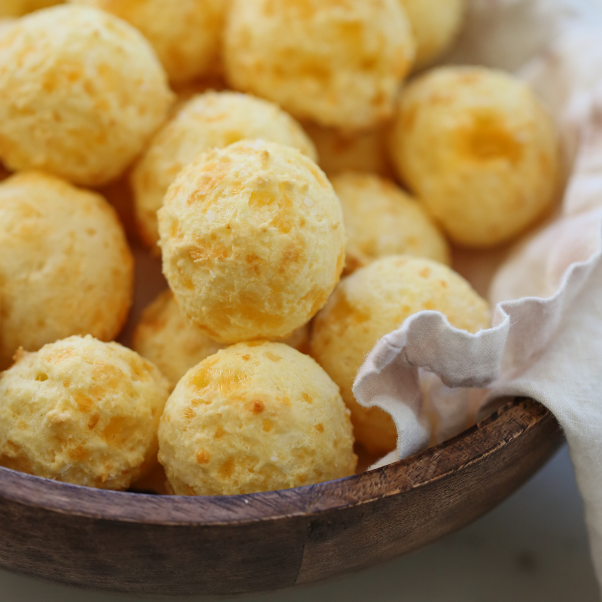 Cheese-Stuffed Pão de Queijo Bites