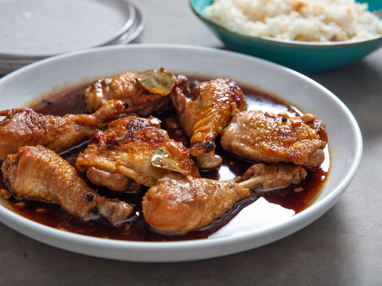Slow-Braised Chicken Adobo with Coconut Vinegar