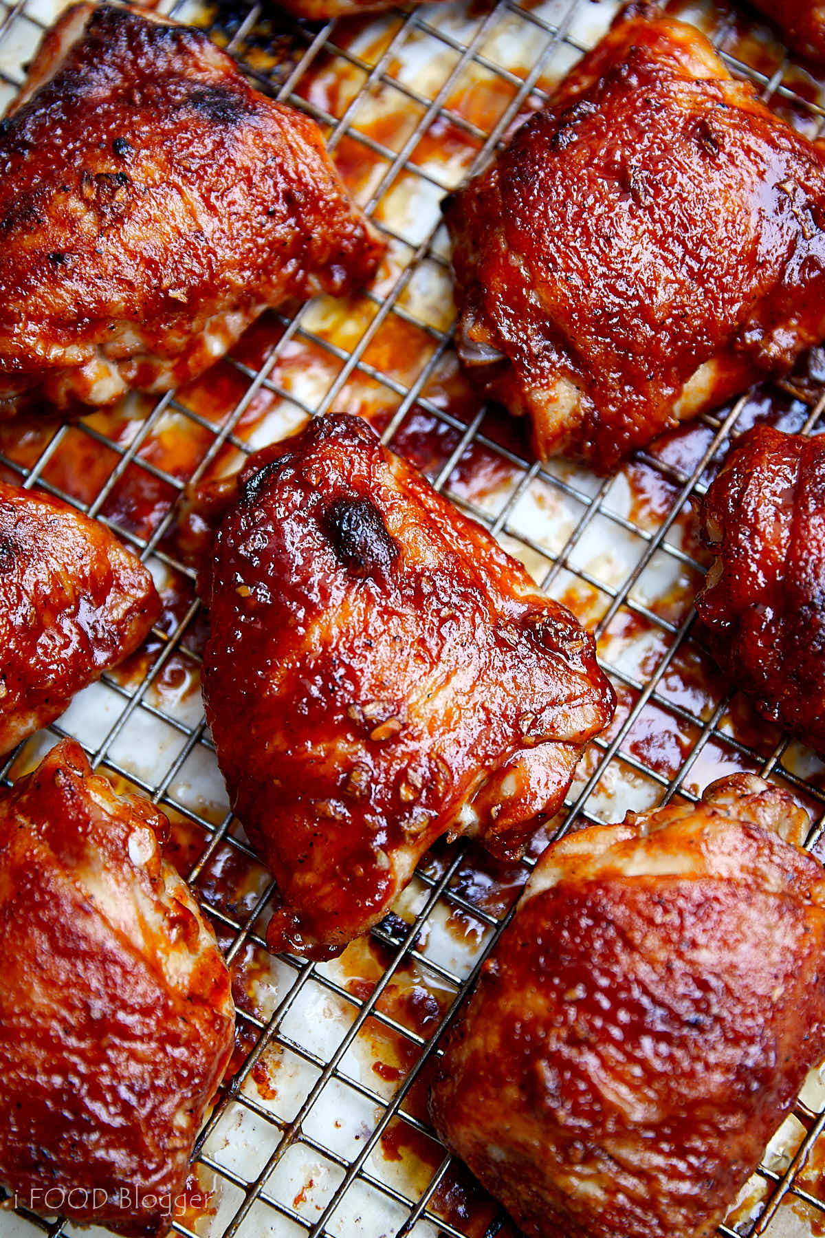 Baked Chicken Thighs with Smoky BBQ Sauce