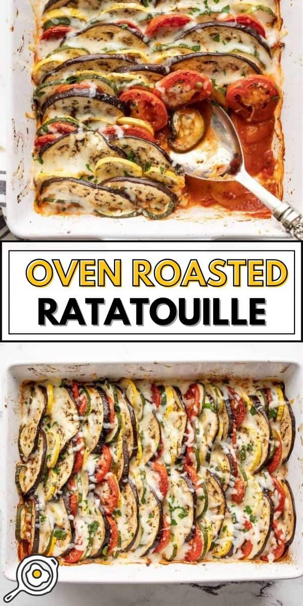 Oven-Baked Ratatouille with Roasted Tomatoes and Zucchini