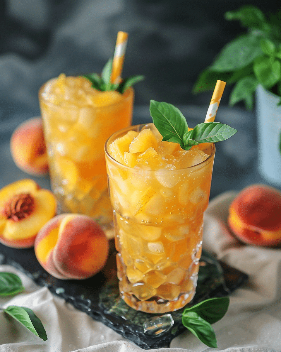 Spiced Peach Rum Cooler