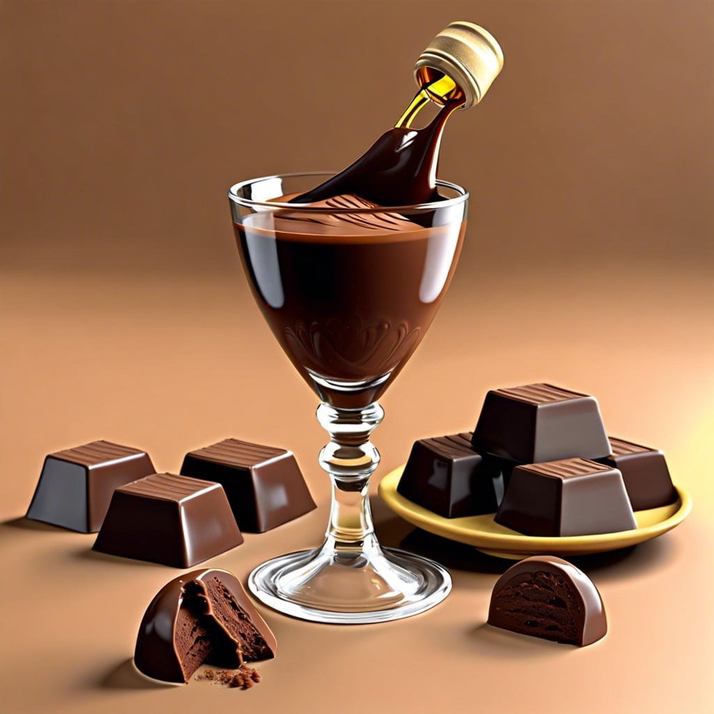 Leuven Vintage Chocolate Dessert with Hidden Liqueur Center