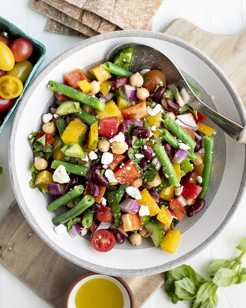 Chickpea Salad with Feta