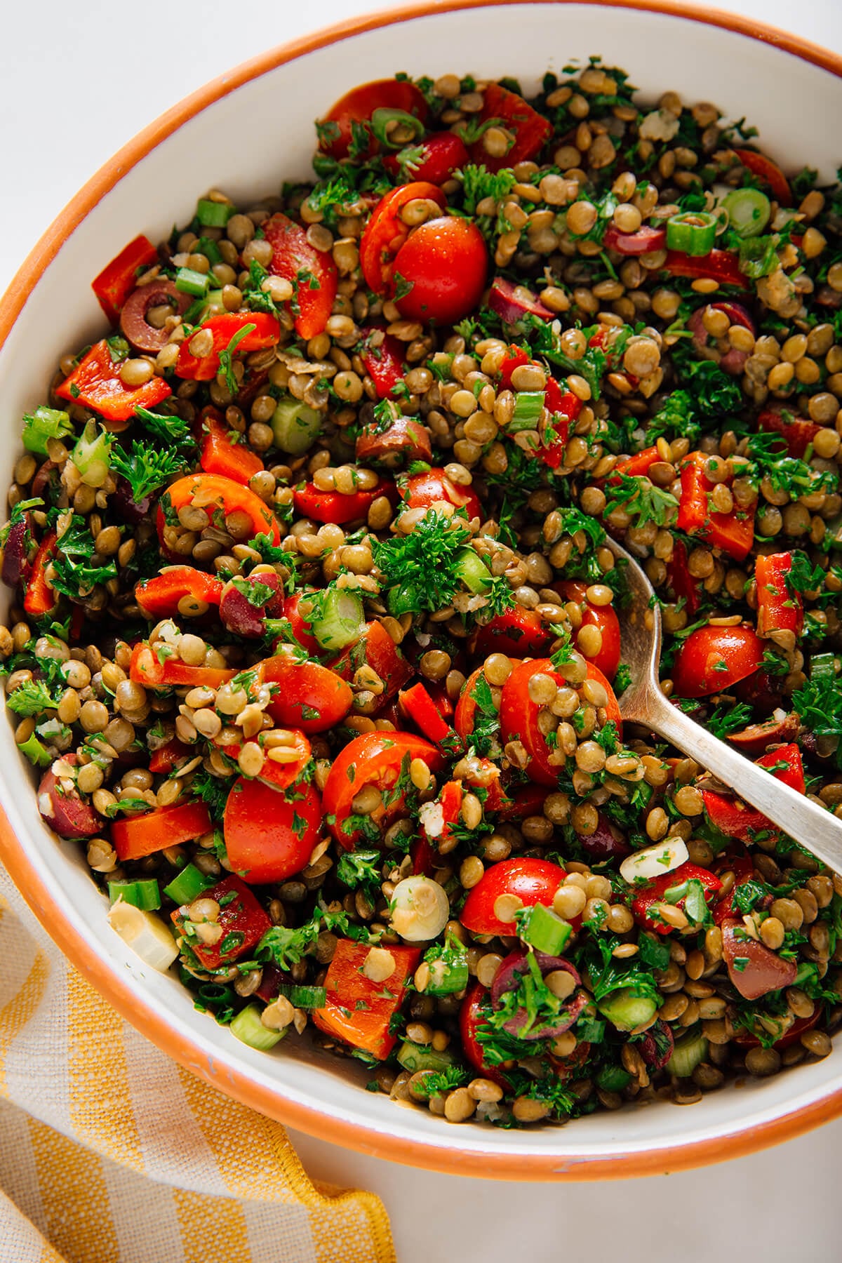 Ethiopian-Inspired Spiced Lentil and Tomato Salad