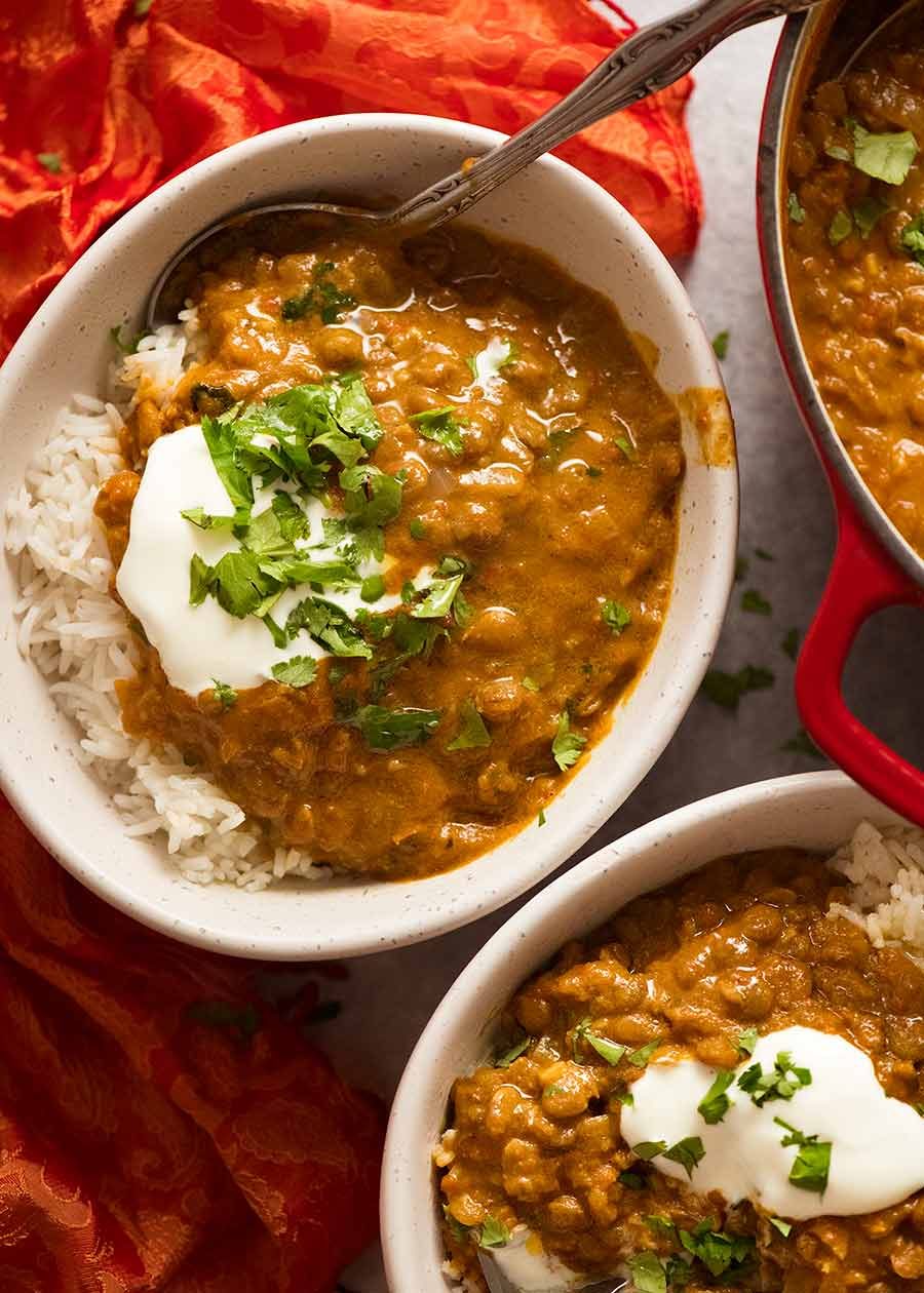 Indian-Spiced Lentil and Rice One Pot