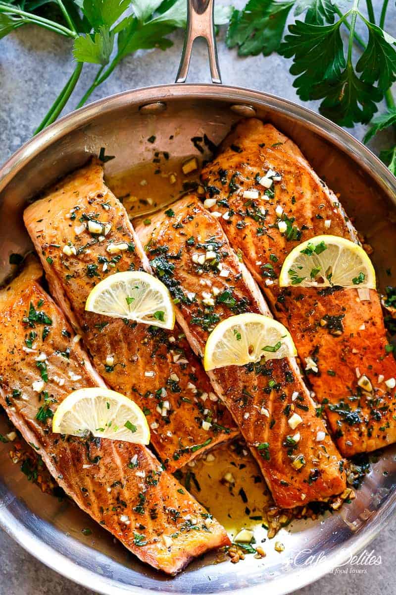 Pan-Seared Salmon with Roasted Cauliflower and Citrus Herb Dressing