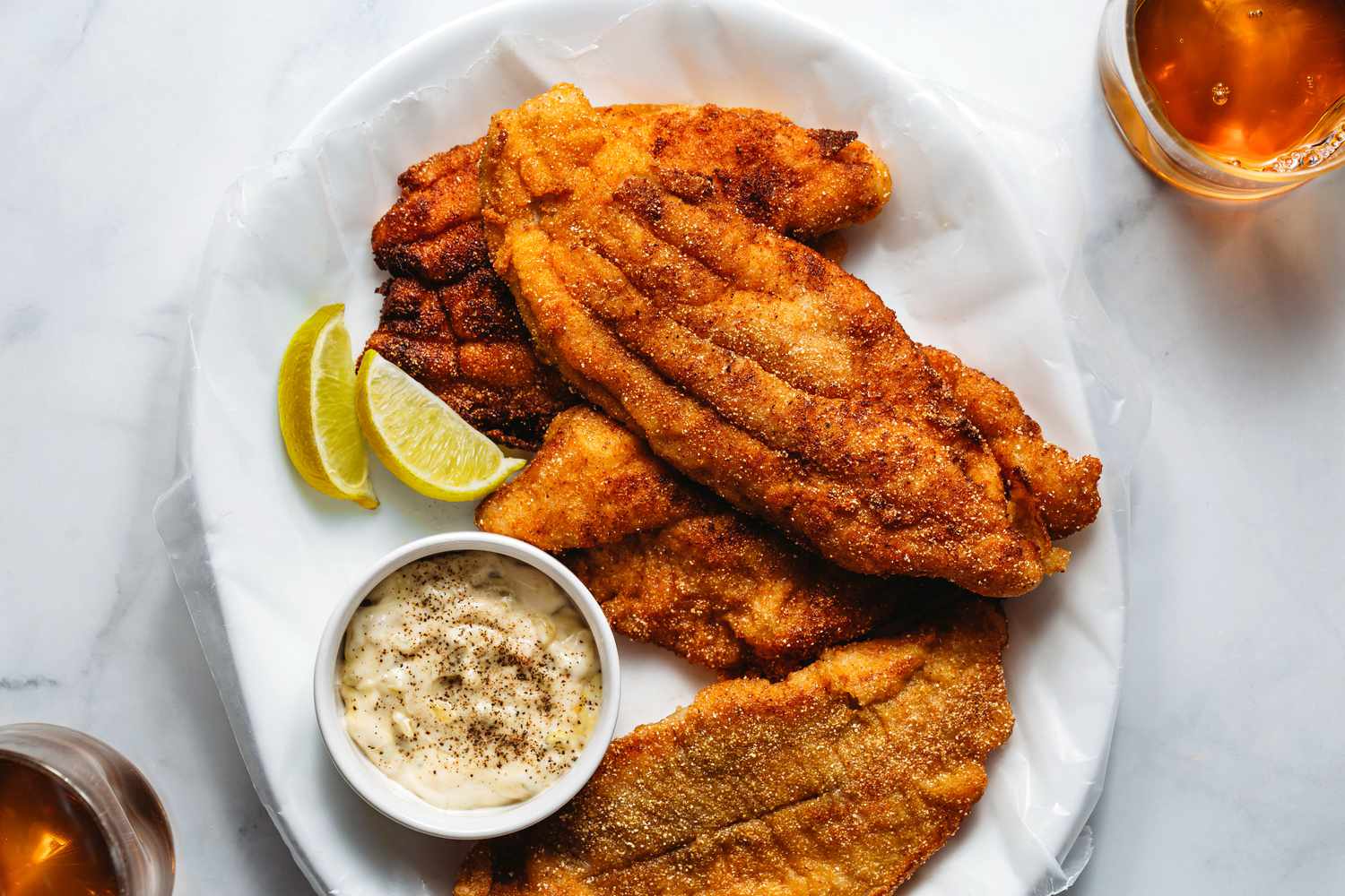 Pan-Seared Catfish with Cajun Spice and Creole Tomato Sauce
