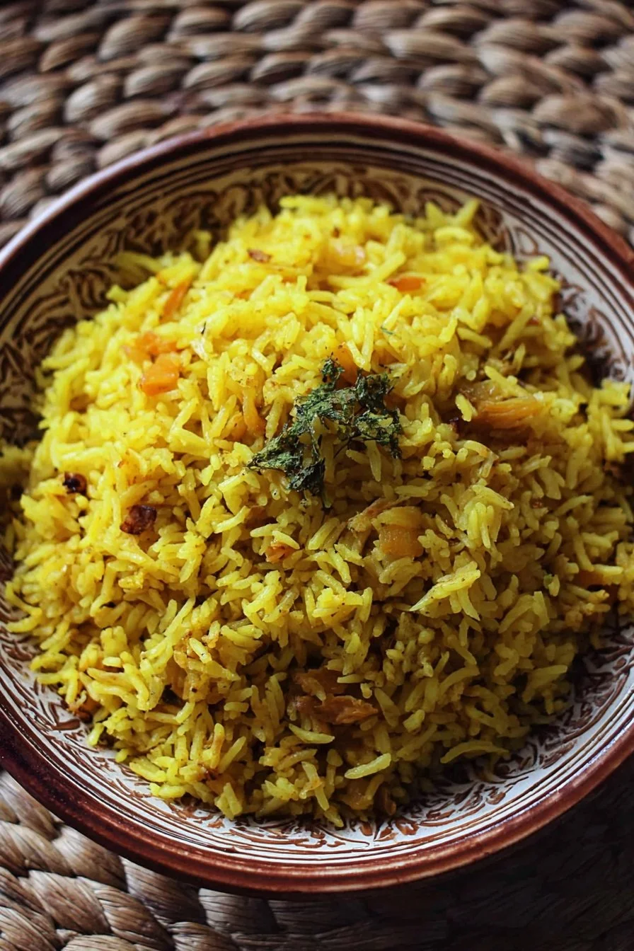 Turmeric Rice with Aromatic Ginger and Lemongrass