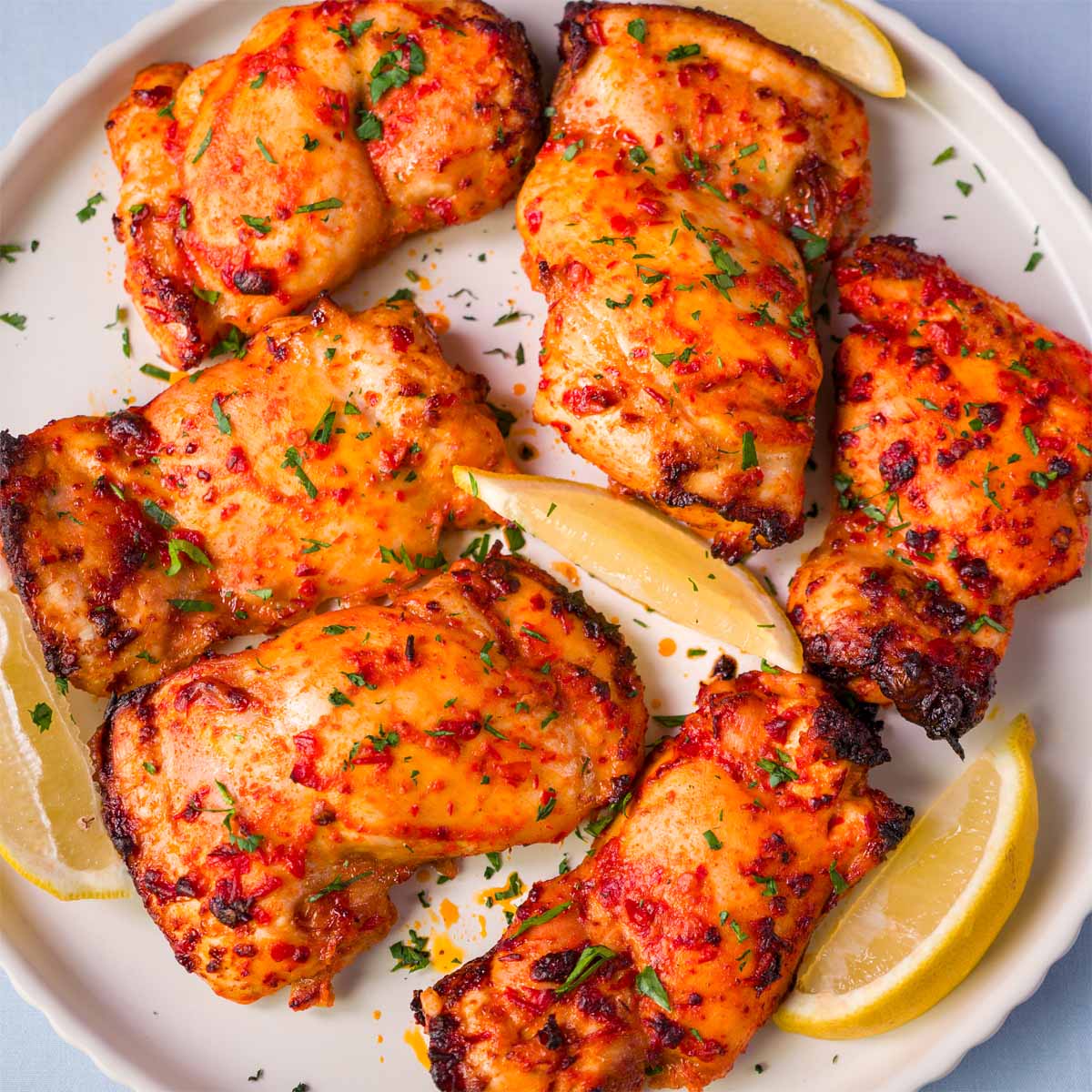 Baked Tunisian Chicken with Harissa and Preserved Lemon