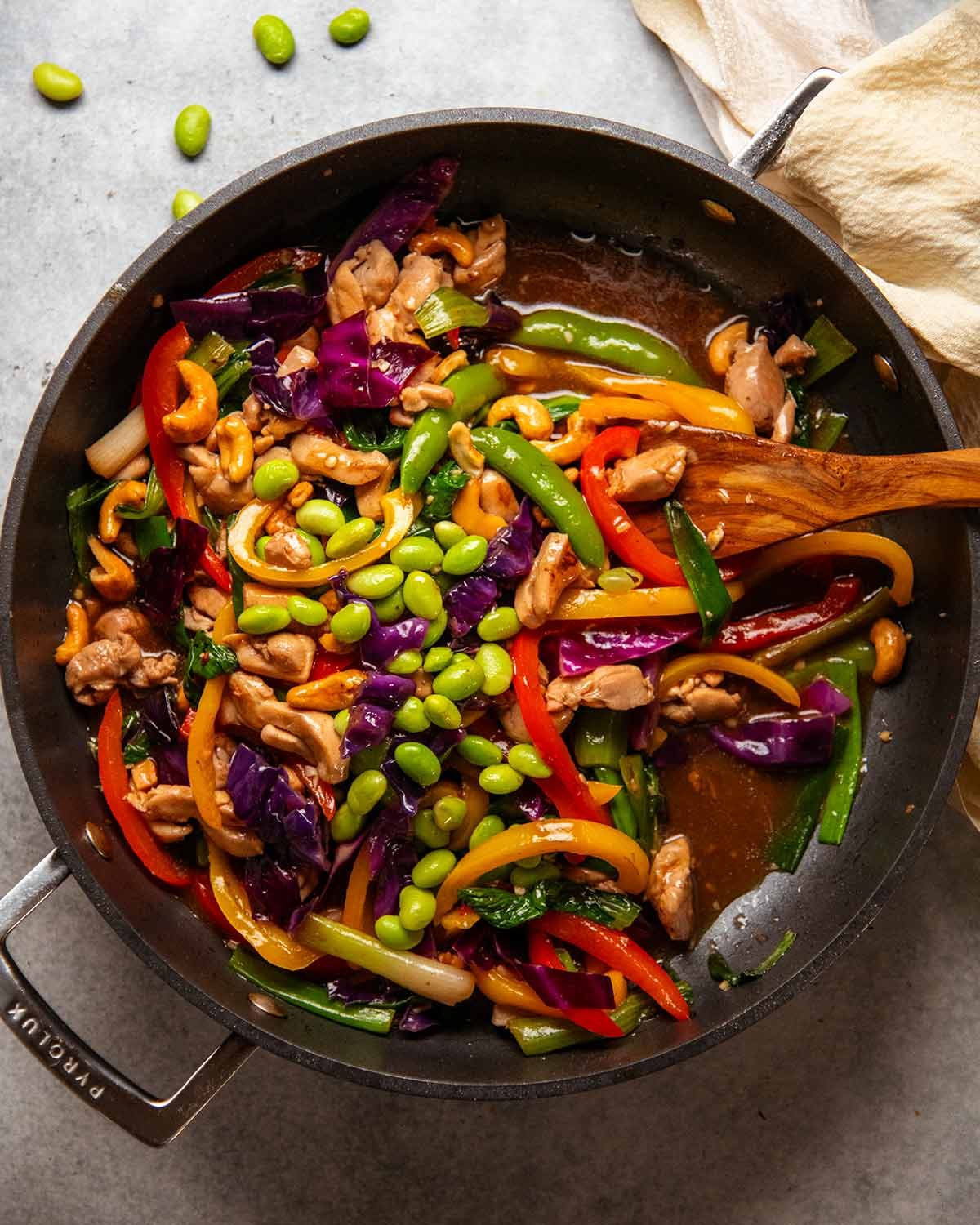 Rainbow Vegetable Stir Fry with Toasted Sesame