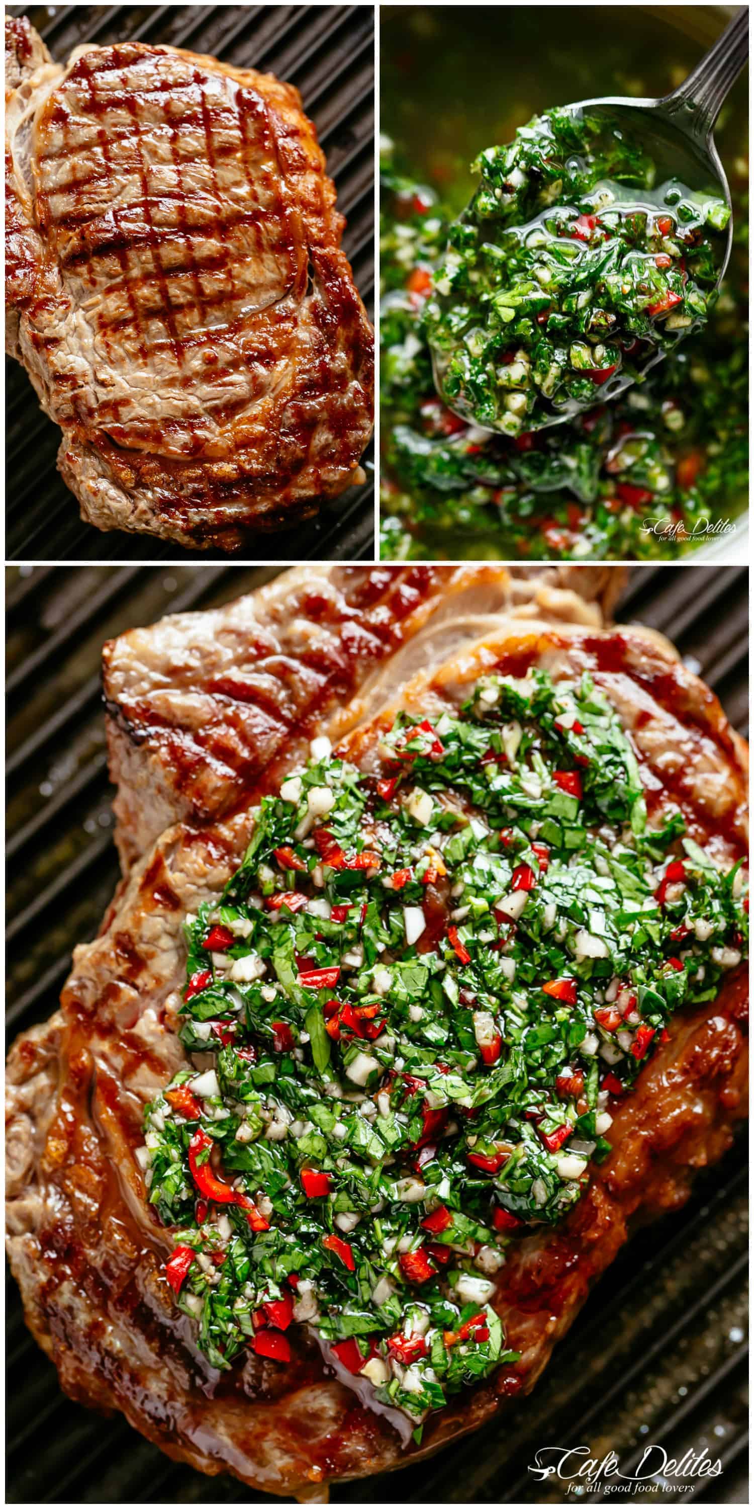 Wood-Fired Argentine Ribeye with Chimichurri Sauce