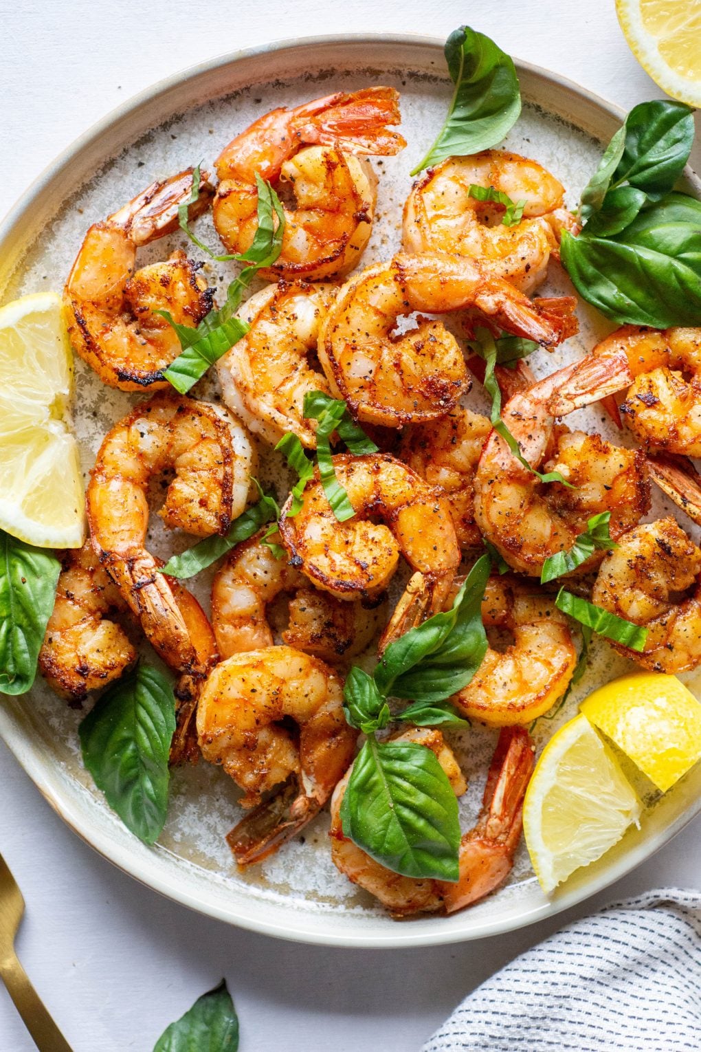 Sautéed Shrimp with Lemon-Basil Vinaigrette