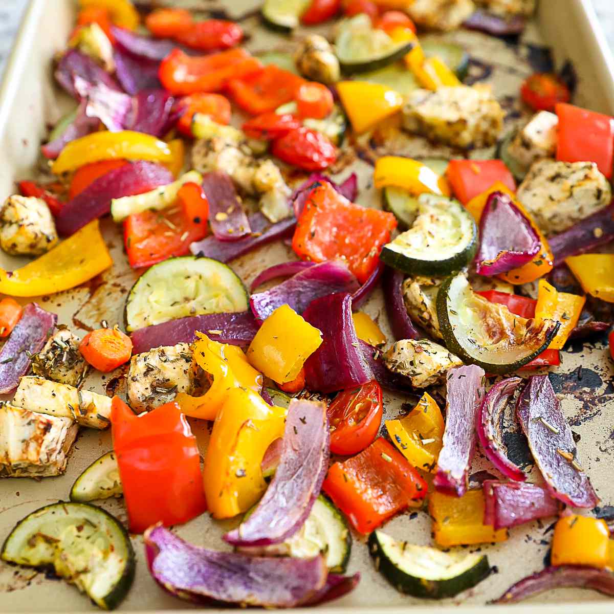 Pan-Roasted Vegetables with Feta