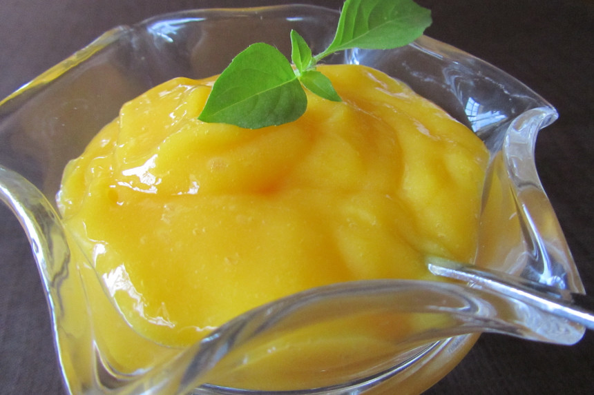 Citrus-Infused Mango Sorbet