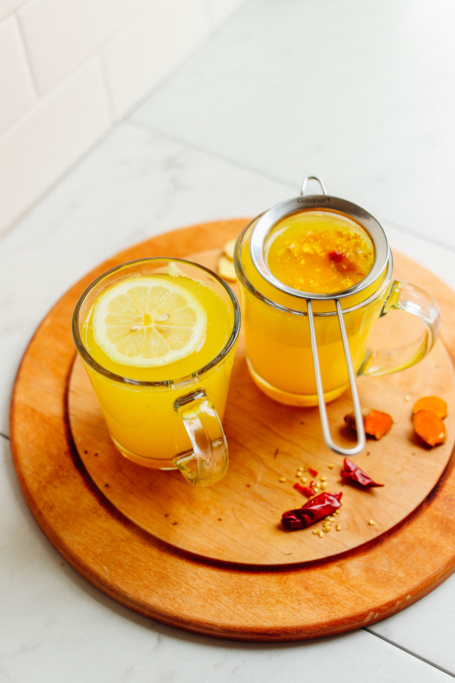 Imbibe-Inspired Ginger Turmeric Herbal Tea