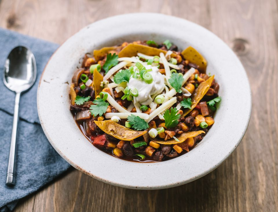 Akron-Style Black Bean and Corn Chili