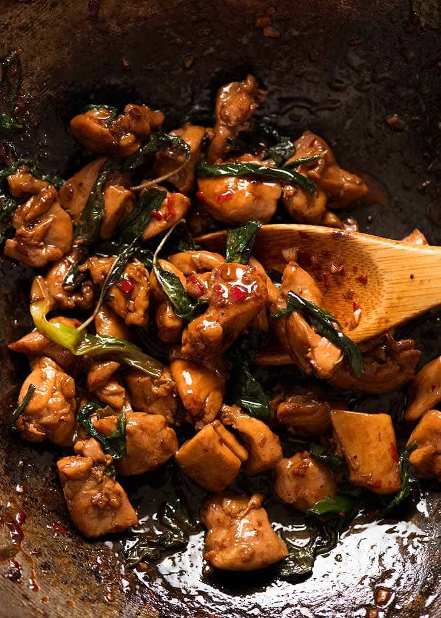 Fresh Farm-Style Thai Basil Chicken Stir Fry
