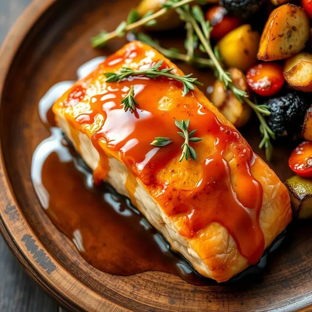 Pan-Seared Salmon with North Edison Maple Glaze