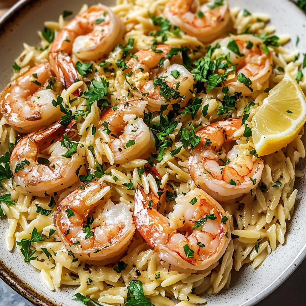 Lemon-Garlic Shrimp and Orzo Salad