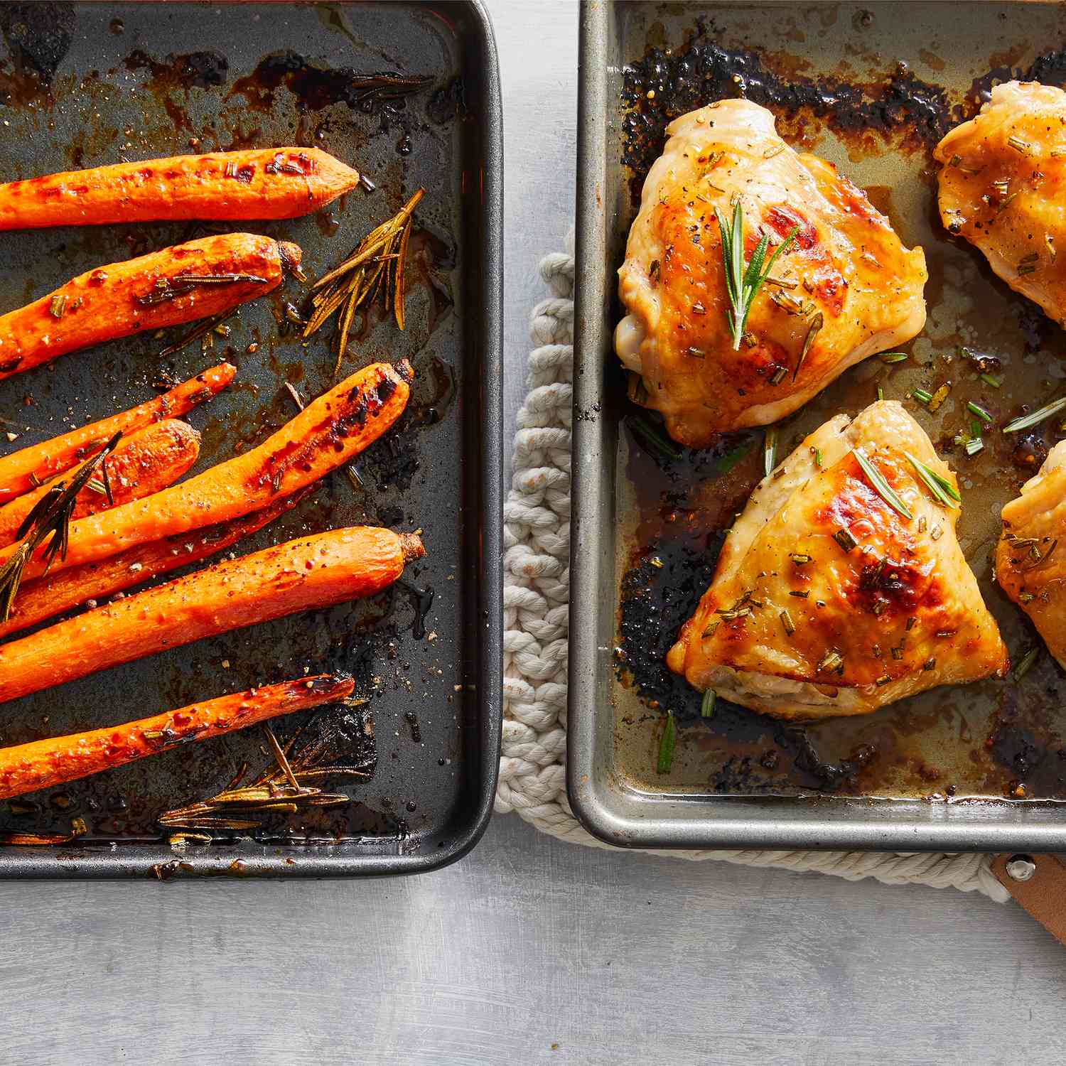Grilled Maple-Glazed Chicken with Roasted Root Vegetables