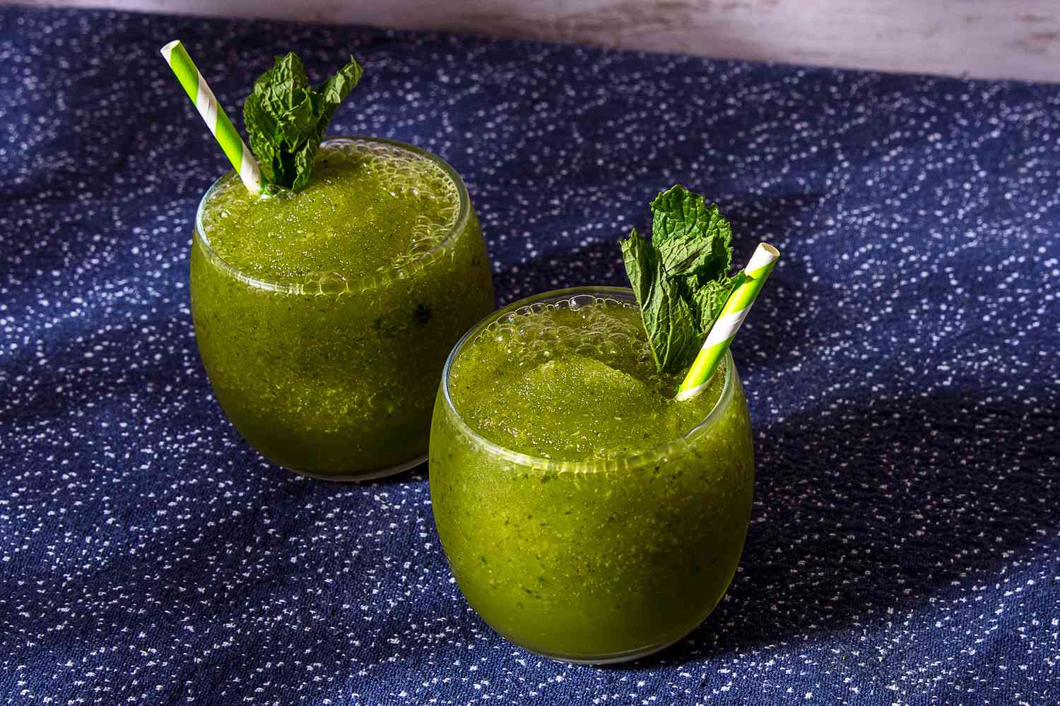 Frozen Mojito Punch with Fresh Mint and Lime