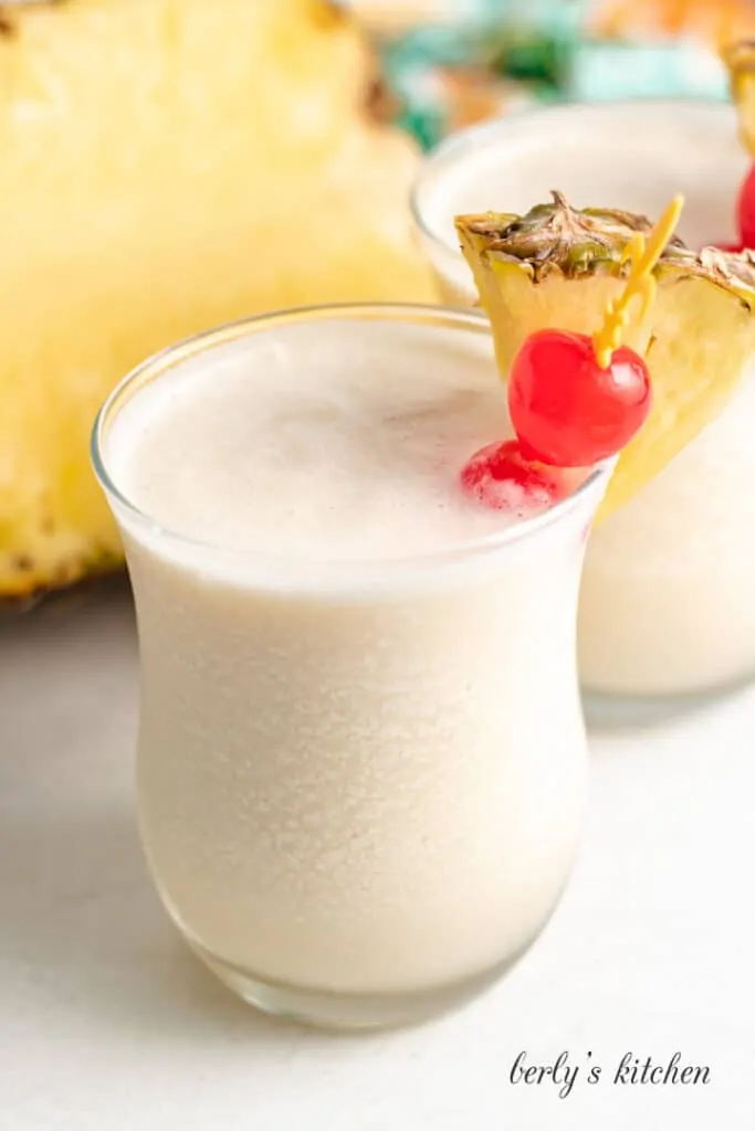 Cognac Colada with Pineapple and Coconut Cream
