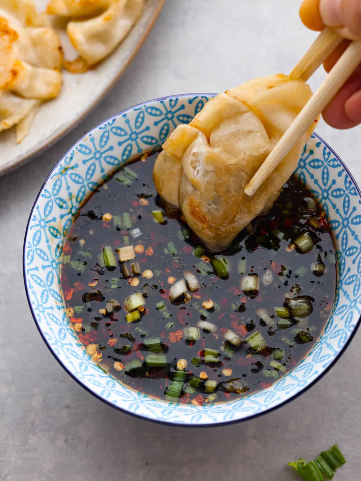 Steamed Fourth-Generation Dumplings with Sesame-Ginger Sauce