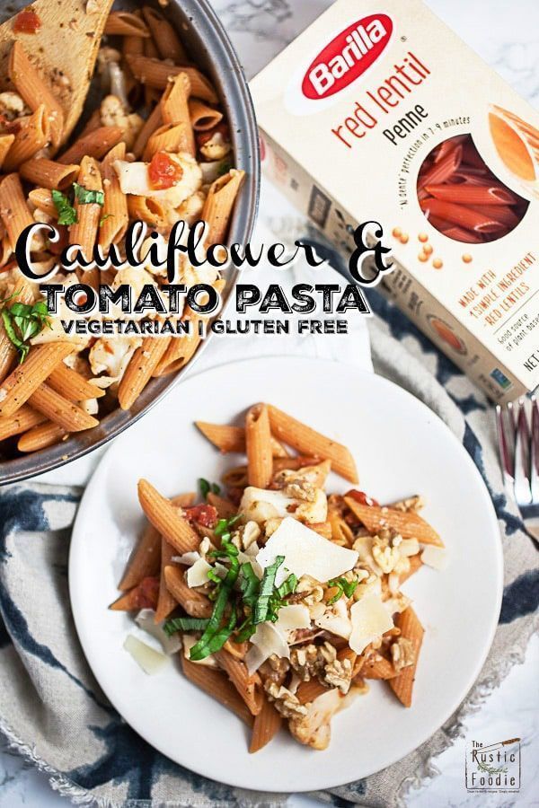 Cauliflower-Tomato Half-Pasta
