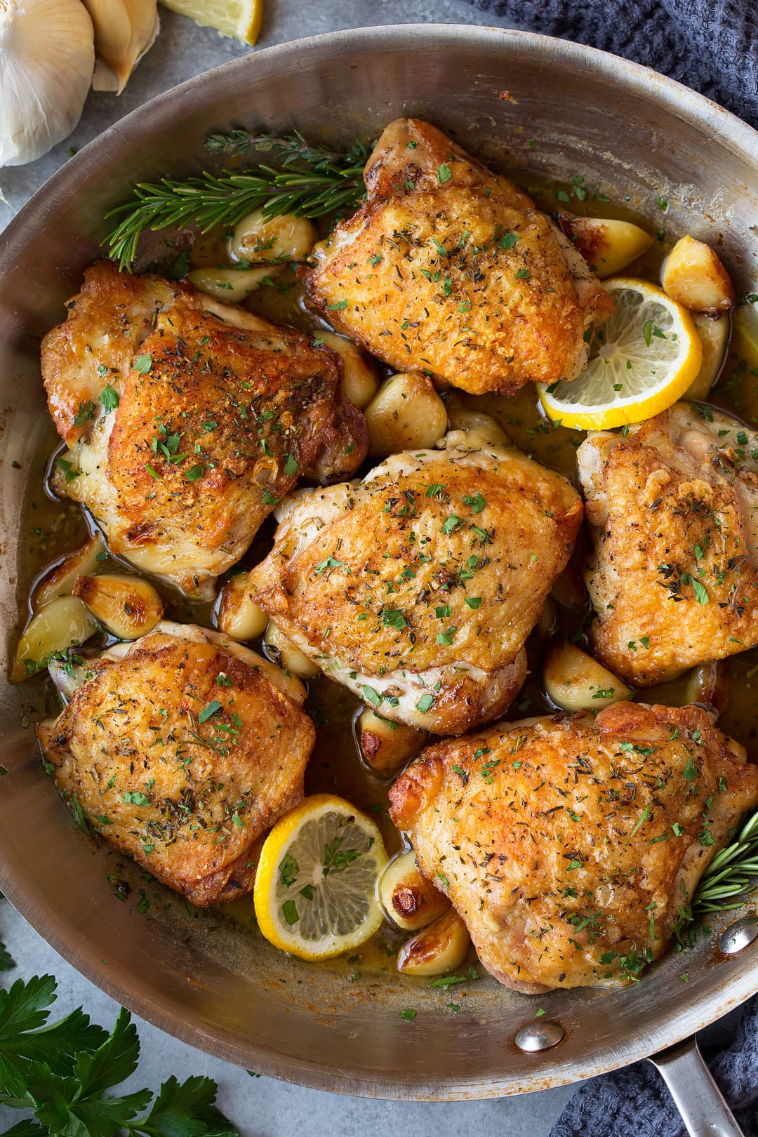 Oven-Roasted Herb Chicken with Classic Garlic Butter
