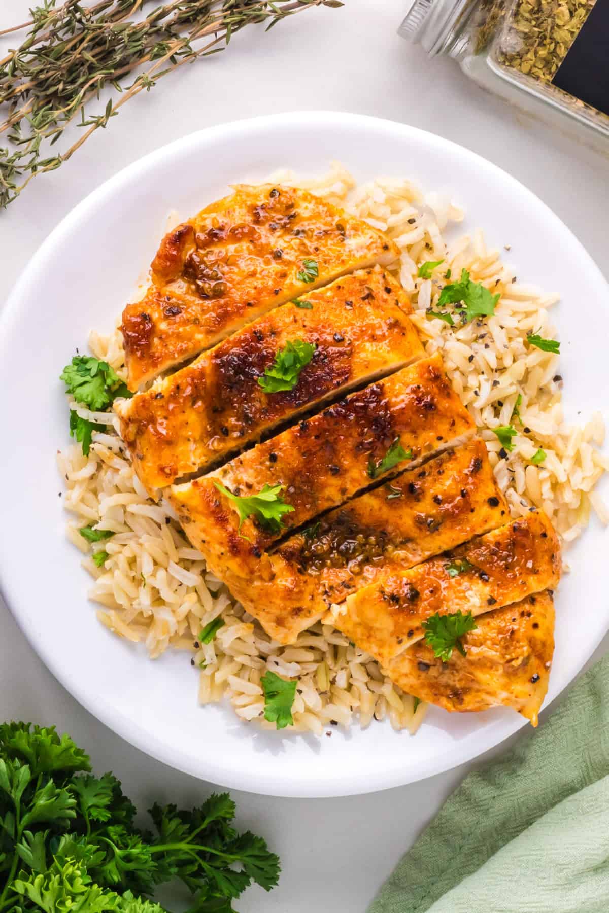 Pan-Seared Chicken with Smoky Paprika and Saffron Rice