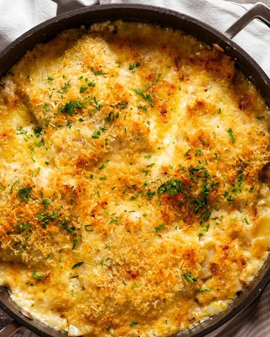 Tomato and Corn Gratin with Parmesan