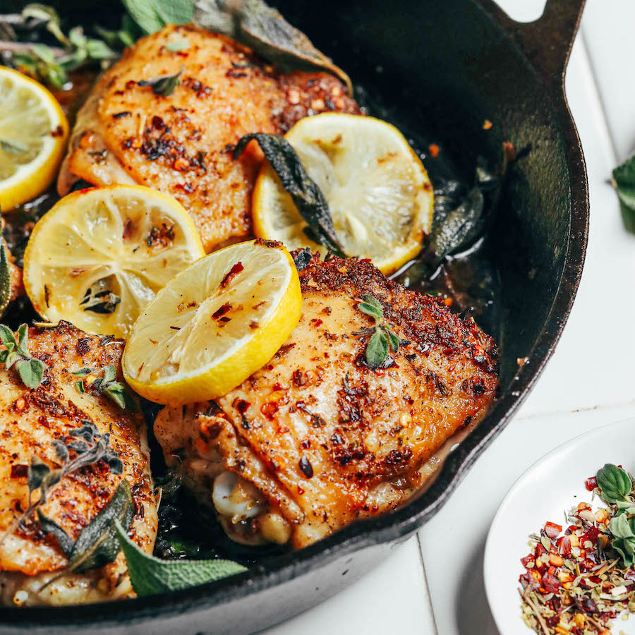 Smoked Cajun-Spiced Chicken Thighs with Citrus