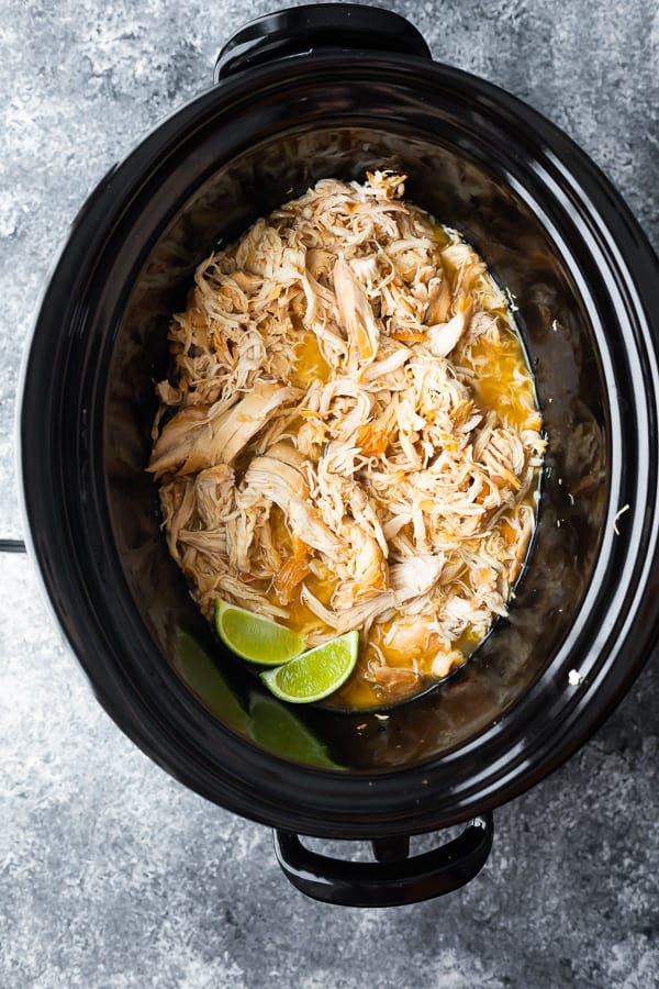Slow Cooker Honey-Lime Pulled Chicken with Sweet Corn