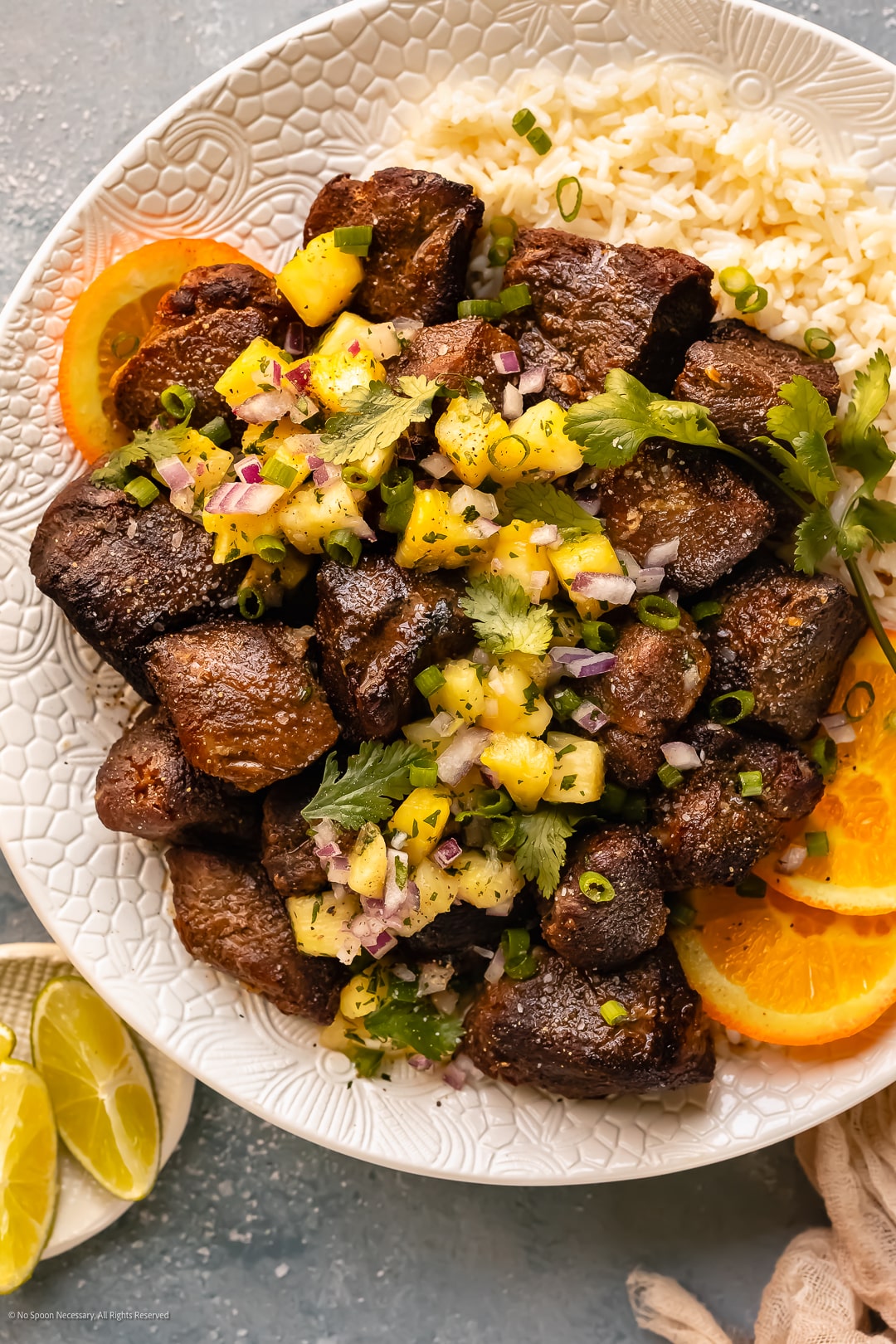 Sautéed Caribbean Spiced Pork with Pineapple Salsa